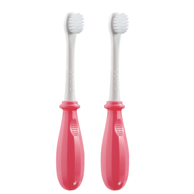 贝恩施儿童牙刷0到3到6岁软毛牙刷HL0122 2支装（单位：支） 因格丽红
