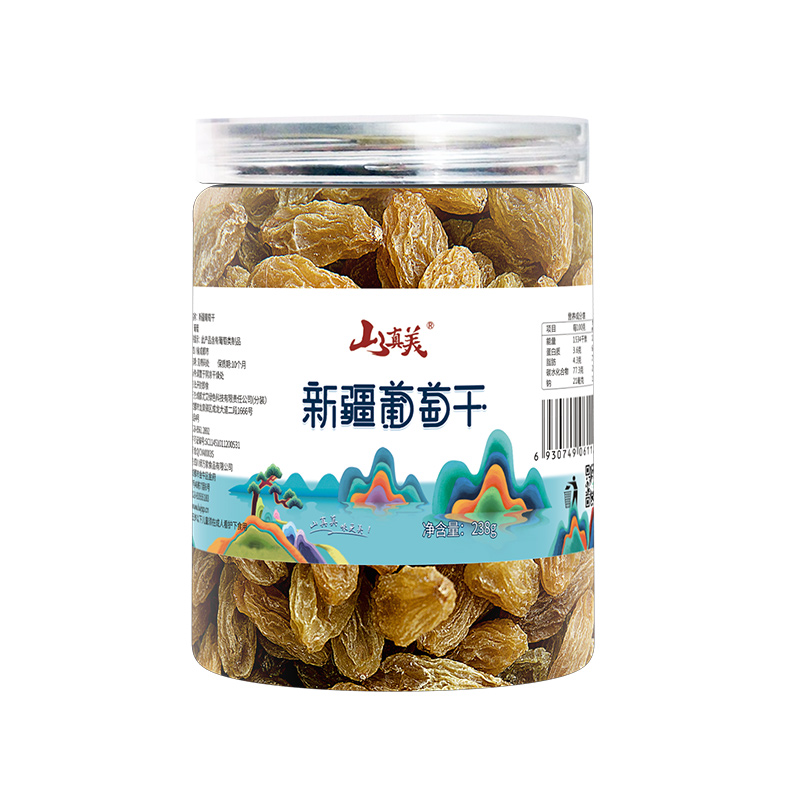 山真美 新疆葡萄干238g（单位：罐） 拿铁色