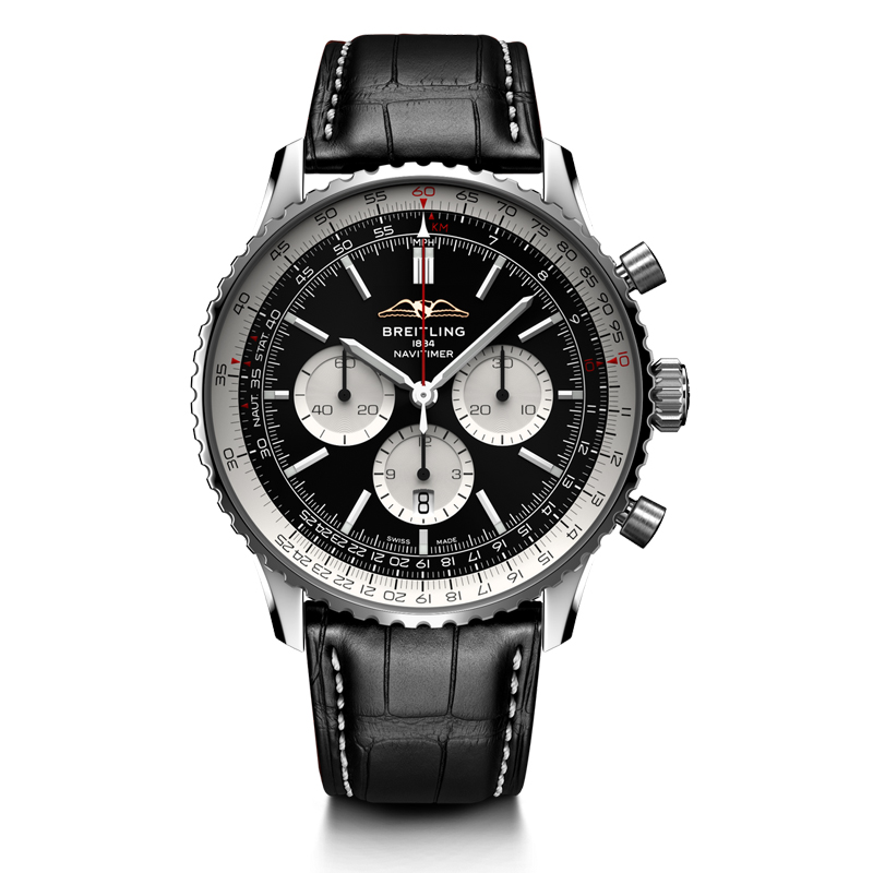百年灵（BREITLING）航空计时系列46机械男表 AB0137211B1P1（单位：块） 黑色