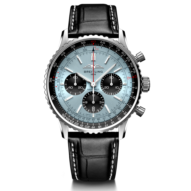 百年灵（BREITLING）航空计时系列43机械男表 AB0138241C1P1（单位：块) 婴儿蓝