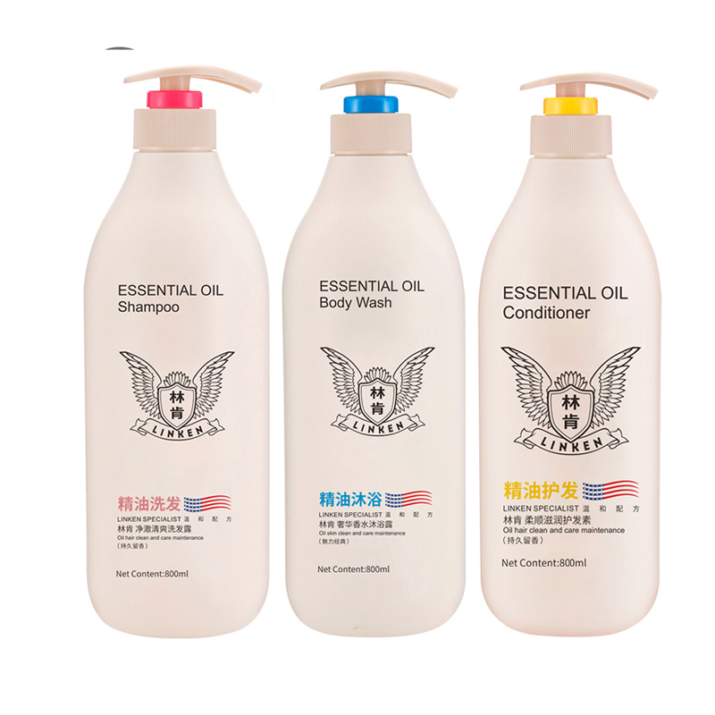 林肯 净澈洗发+奢华沐浴+柔顺护发 800ml*3 （计价单位：套） 象牙色