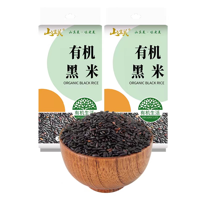 山真美 有机黑米288g*2袋 拿铁色