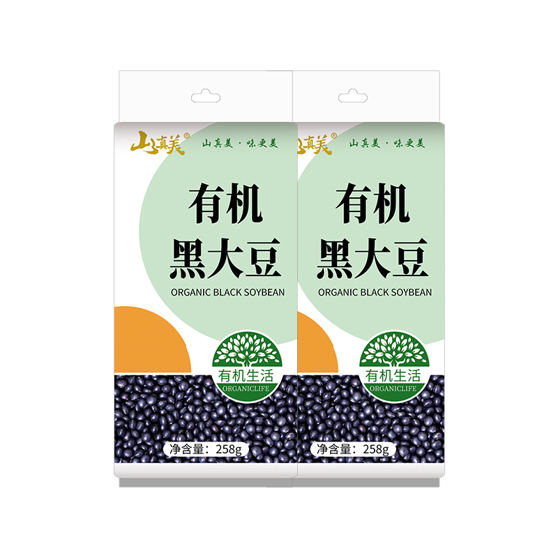 山真美 有机黑大豆258g*2袋 拿铁色