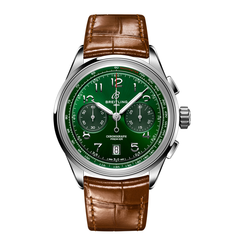 百年灵（BREITLING）璞雅系列42机械男表 AB0145371L1P1（单位：块） 绿色