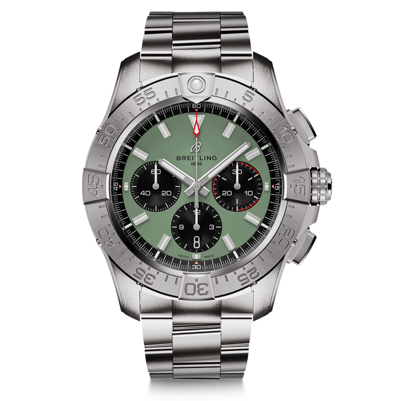 百年灵（BREITLING）复仇者系列机械44男表 AB0147101L1A1（单位：块） 绿色
