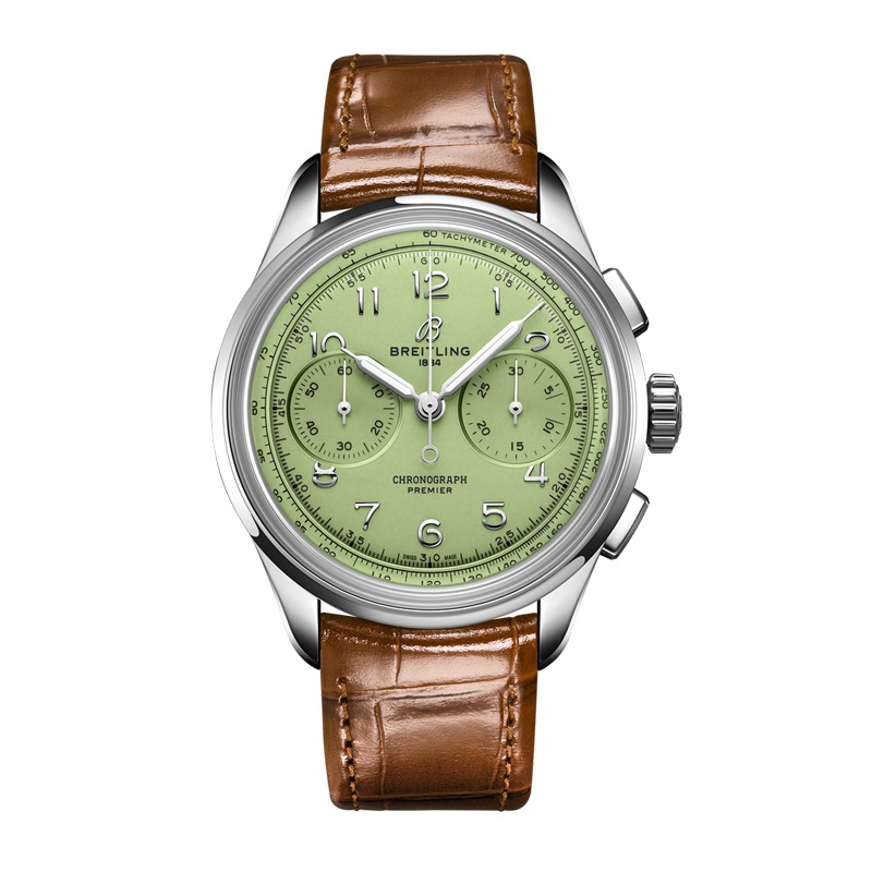 百年灵（BREITLING）璞雅文化系列机械40男表 AB0930D31L1P1（单位：块） 绿色