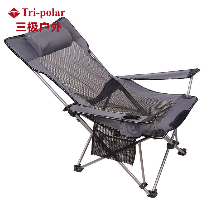 三极 TP8845 户外折叠躺椅沙滩椅  单位：把 50*50*80  灰色网纱