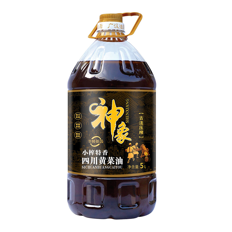 神象 小榨特香黄菜籽油5L（单位：桶） 拿铁色