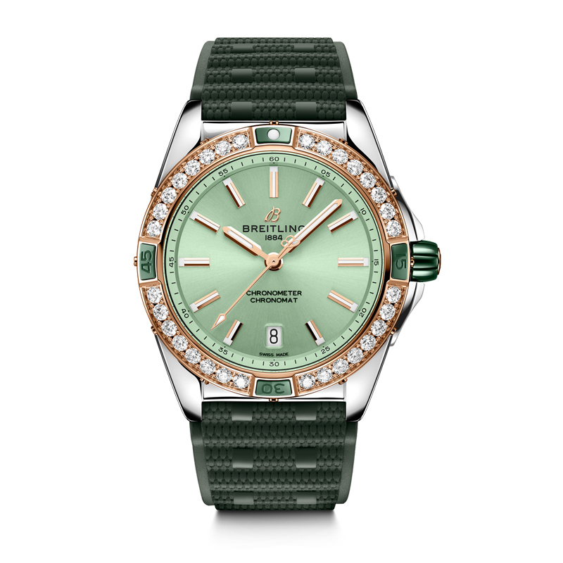 百年灵（BREITLING）超级机械计时系列38机械女表 U17356531L1S1（单位：块） 绿色