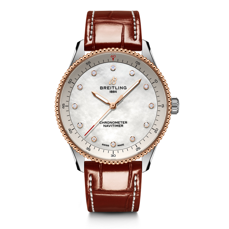 百年灵（BREITLING）航空计时系列石英32女表 U77320E61A1P1（单位：块） 珠光贝母