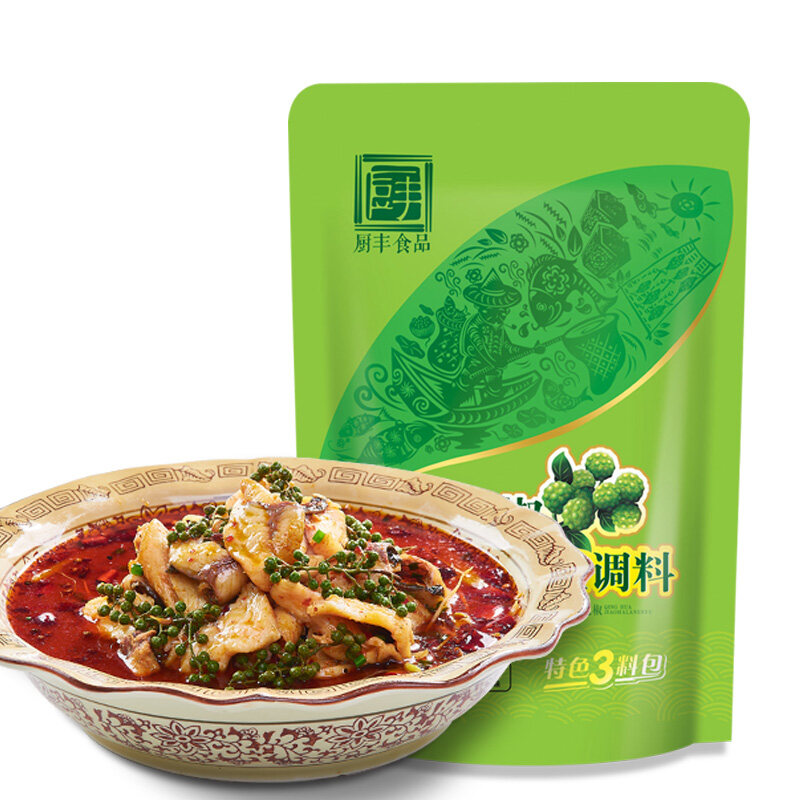 臻鲜 青花椒麻辣嫩鱼调料210g*2袋 拿铁色