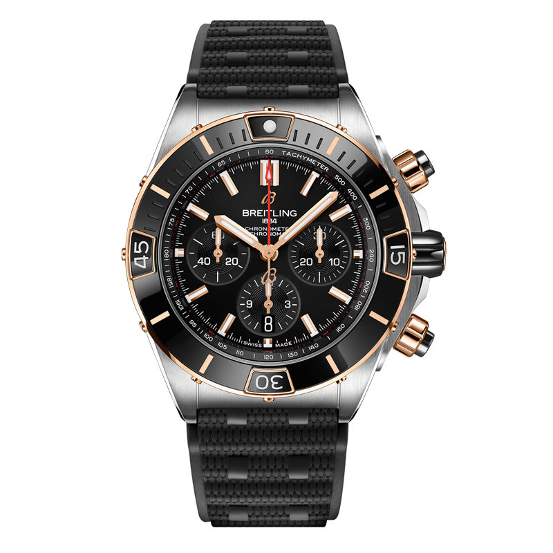 百年灵（BREITLING）超级机械计时系列44机械男表 UB0136251B1S1（单位：个） 黑色