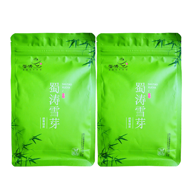 蜀涛 雪芽烘青绿茶52.5g(3.5g*15)*2袋 拿铁色
