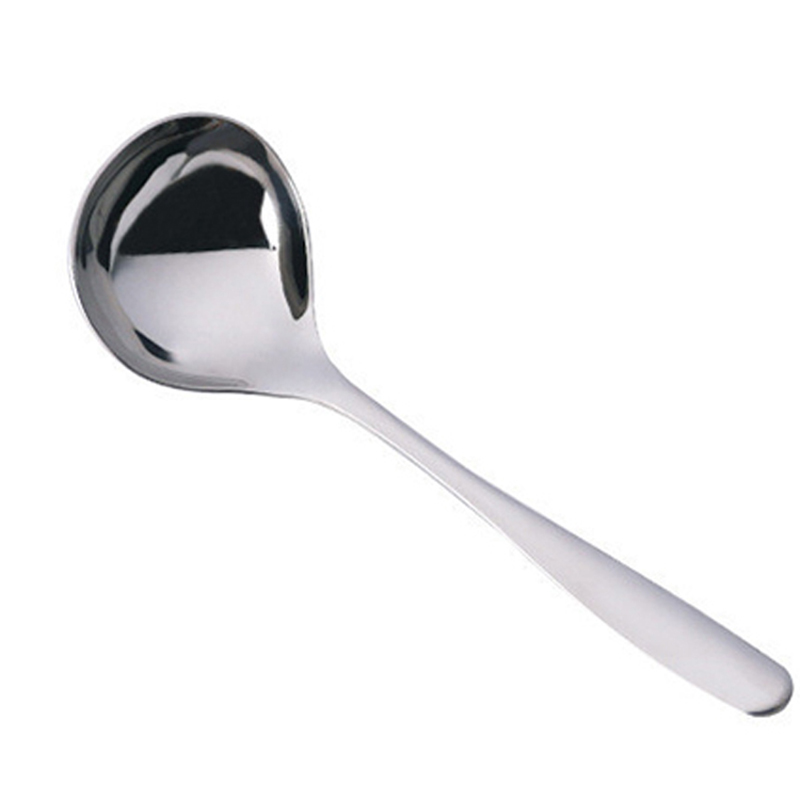 喵豆熊 MDX-328 新品304不锈钢大头汤勺烹饪勺 不锈钢色 单位：个 不锈钢色