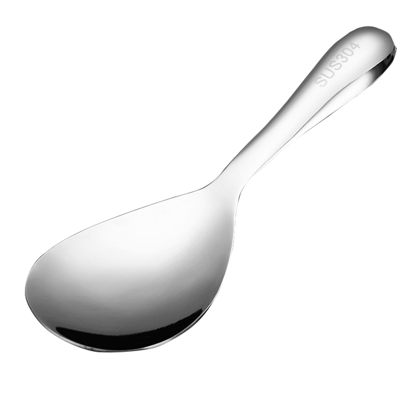 喵豆熊 MDX-331 加厚304不锈钢饭勺（亮光）不锈钢色 单位：个 不锈钢色