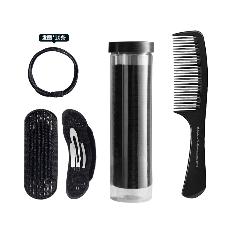 Creative art 扎头发梳子发绳发夹梳子套装 黑色