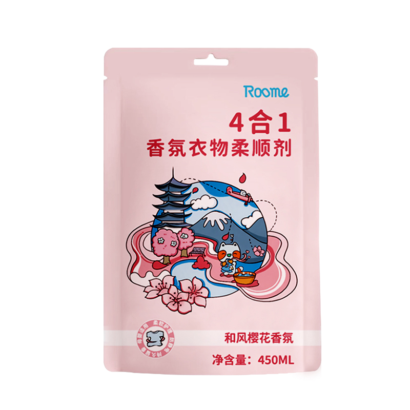 roome 4合1香氛衣物柔顺剂 450ml/袋*3袋 450ml/袋*3袋