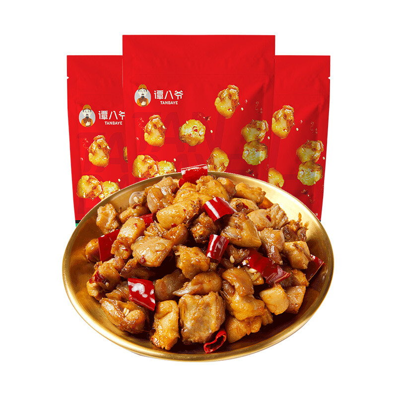 谭八爷 香辣冷吃兔60g*3袋 拿铁色