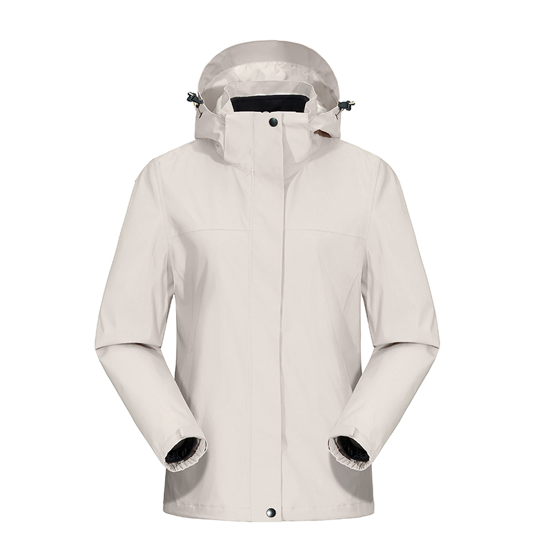 三极 TP8447 高太尔热封冲锋衣两件套可拆卸摇粒绒内胆 单位：件 橡木灰（男女通码） 6XL