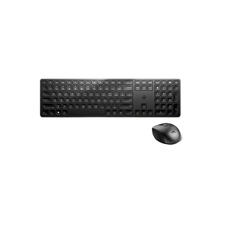 惠普（HP）655无线键鼠套装 人体工学设计 全尺寸巧克力键帽 商用办公轻薄笔记本台式电脑通用键鼠套 黑色