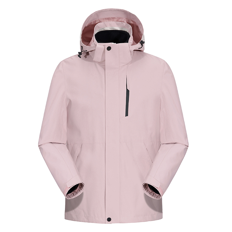 三极 TP8448 三防三合一冲锋衣可拆卸羽绒内胆  单位：件 樱花粉（女款） L