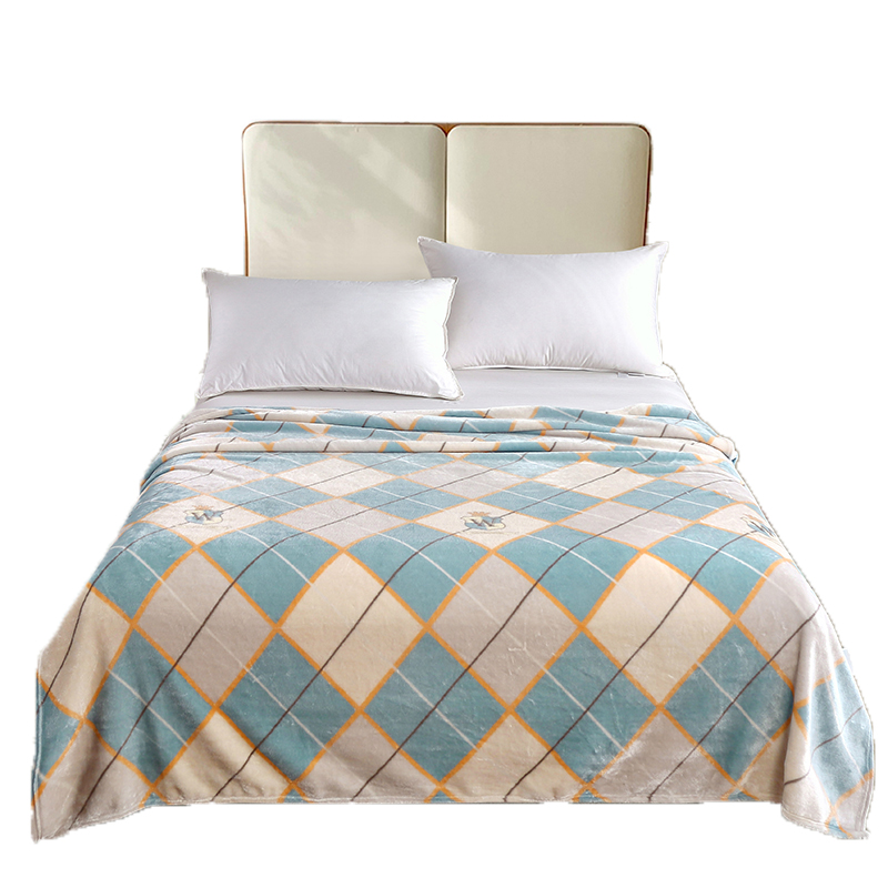 紫韵简约生活休闲盖毯ZY-TD1558（单位：床） 尼加拉蓝