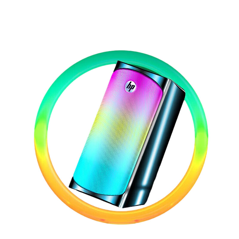 惠普（HP） 电脑音箱音响笔记本台式机通用家用桌面迷你小音箱USB外接RGB发光低音炮多媒体 DHE 彩色