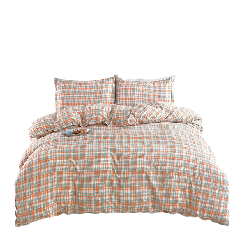 紫韵&ldquo;格韵空间&rdquo;ZY-TG1651 水洗四件套（桔） 橙色