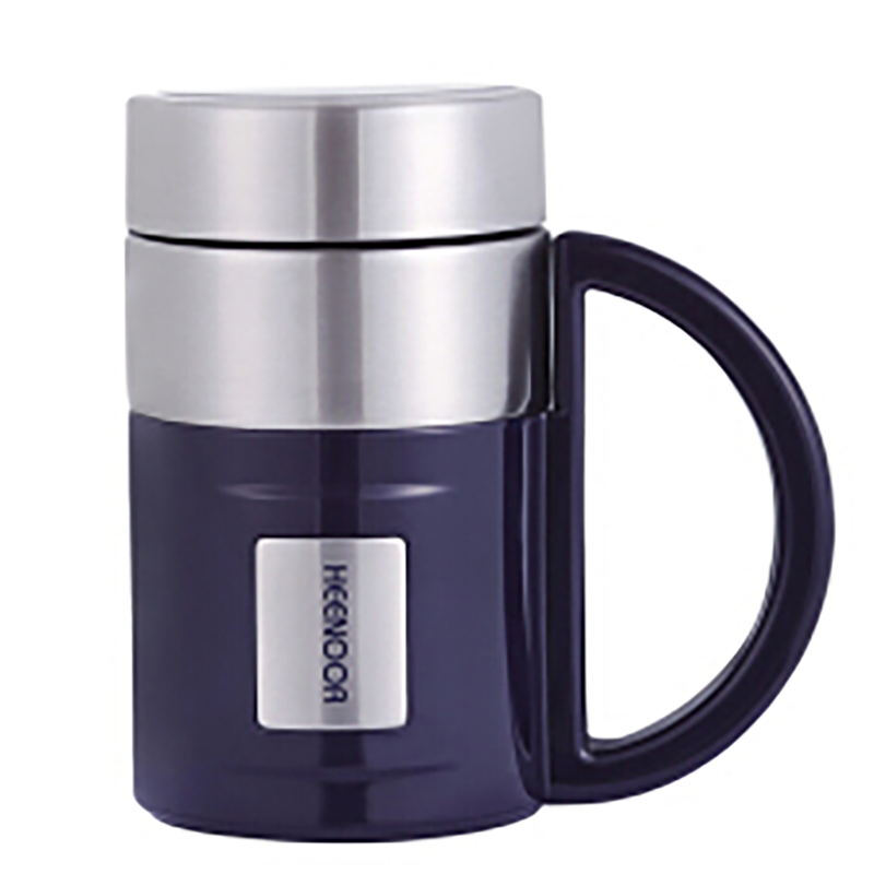 希诺 HEENOOR 真空不锈钢保温杯商务水杯带手柄带盖 盒装 XN-8726  445ml 个 混色