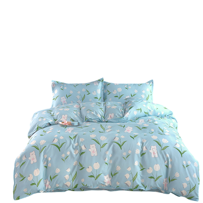 洁丽雅&ldquo;馨香铃兰&rdquo;JLY-TJ863柔肤四件套 极光色