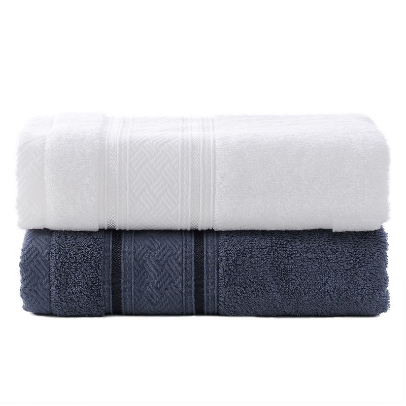 洁丽雅A类长绒棉毛巾W0393 33cmx75cm 两条套装（单位：套）袋装 混色