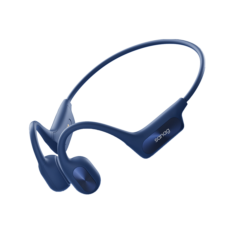 sanag骨传导蓝游泳跑步骑行运动耳机IPX8级防水降噪自带内存适用苹果华为小米B5164G  个 蓝色