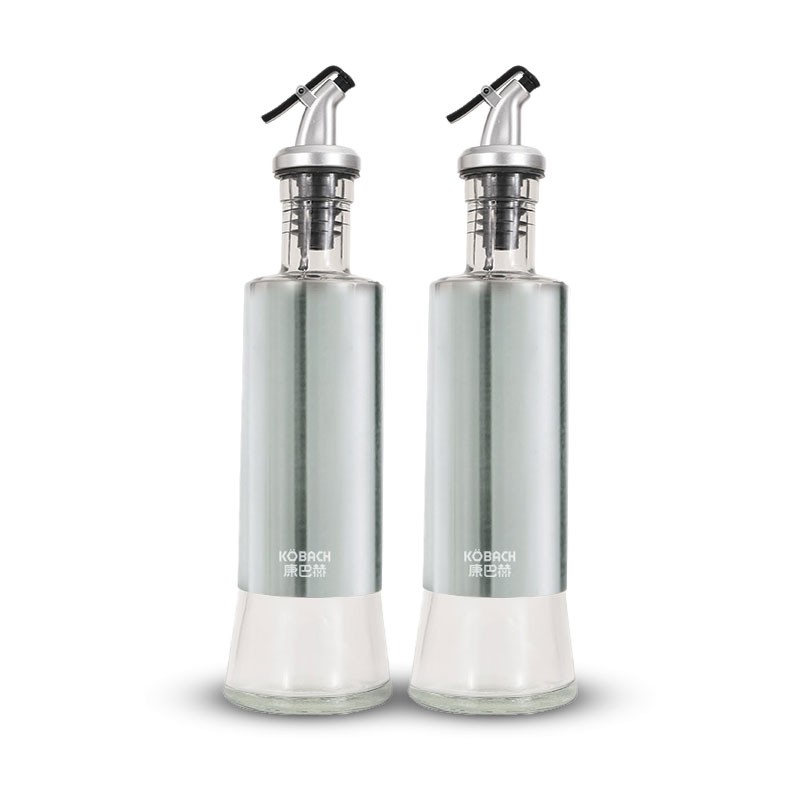 康巴赫 按压式玻璃油壶套装KZP-Y300（单位：套） 钢色