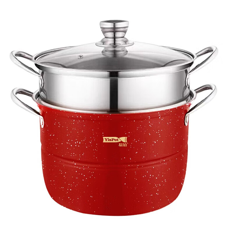 YisPot易铂德莱曼蒸锅YP-6326（单位：个） 红色