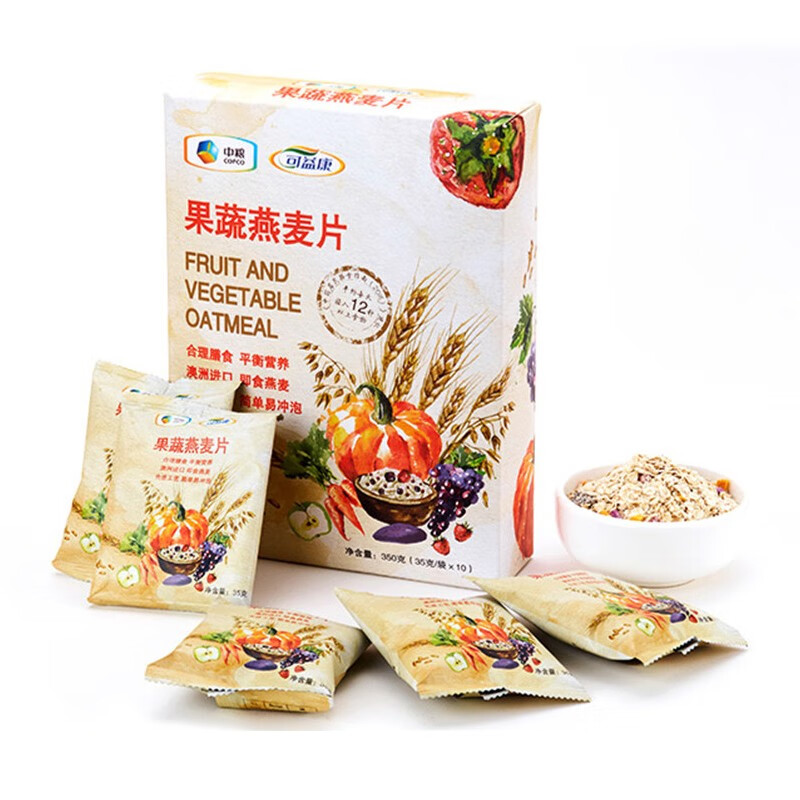 中粮可益康果蔬燕麦片礼盒1400g（单位：盒） 彩色