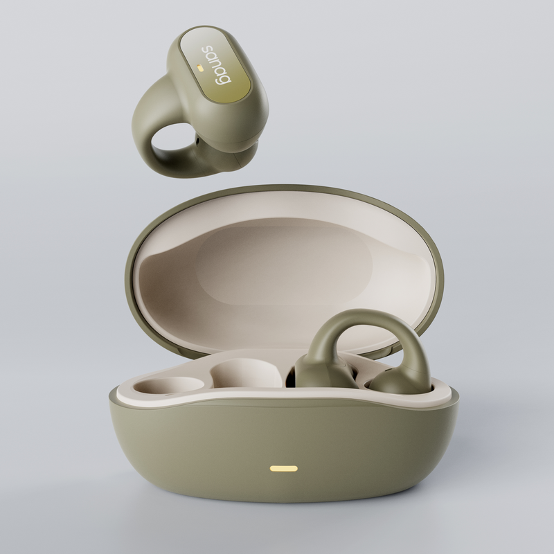 sanag塞那蓝牙耳机骨传导不入耳无线挂耳传感耳夹式运动新款Z51SProMax  单位：个 绿色