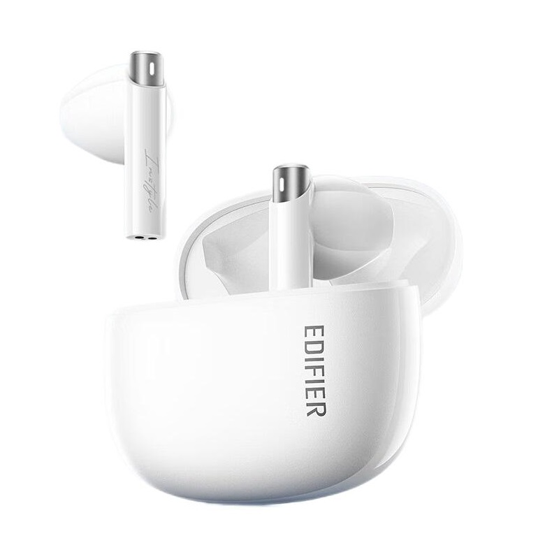 漫步者  Zero Buds 真无线蓝牙耳机  AI智能降噪半入耳式耳机 本白色