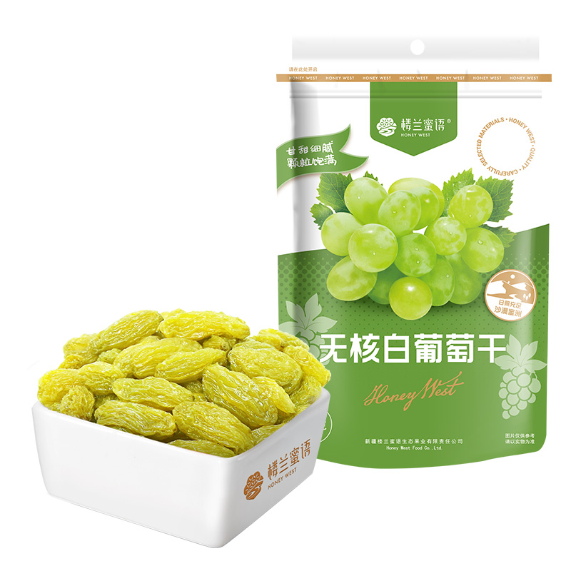 楼兰蜜语无核白葡萄干225g*4袋 新疆特产吐鲁番 蜜饯果干 零食 225g*4袋 规格