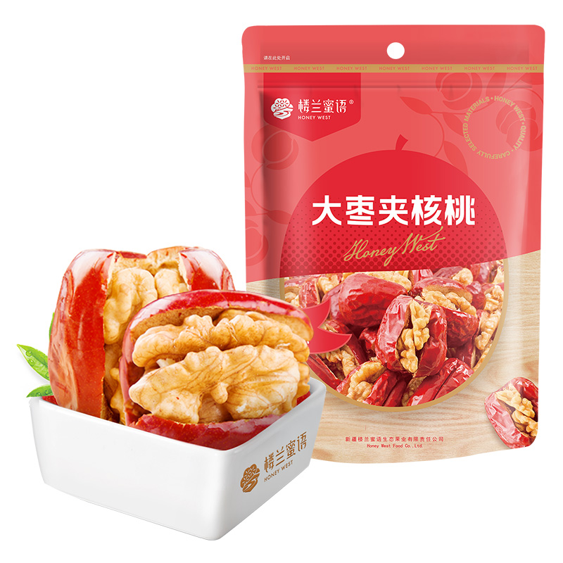 楼兰蜜语大枣夹核桃208g*3袋 208g*3袋 规格
