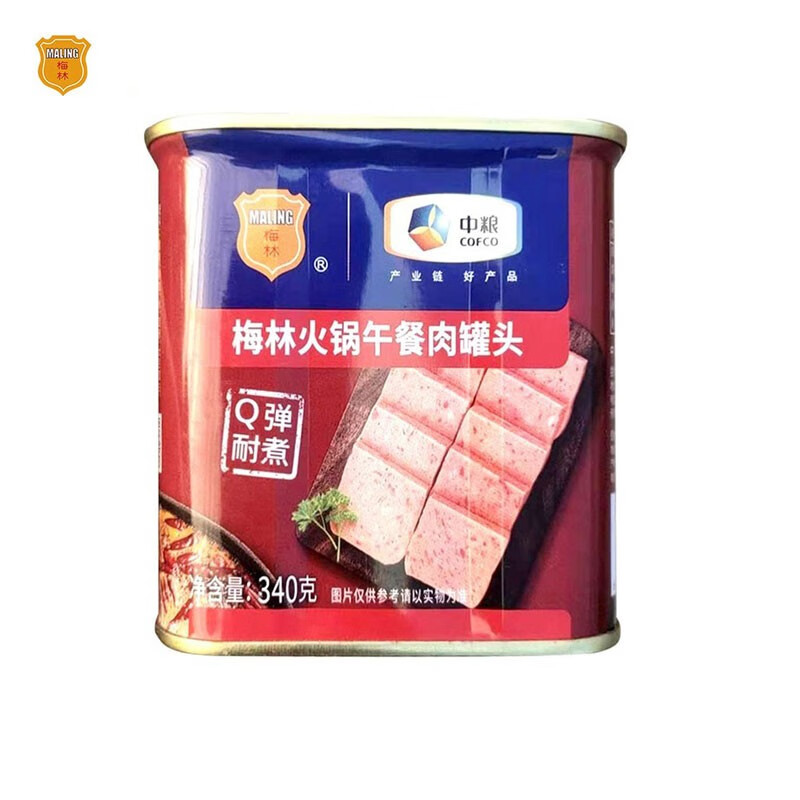 梅林火锅午餐肉罐头340g*24罐（原装整箱） 混色