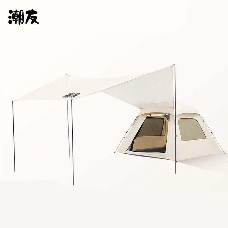 潮友涂银款天幕帐篷二合一（配吊床+防潮垫）CY-TZ1001（单位：件） 银色 银色