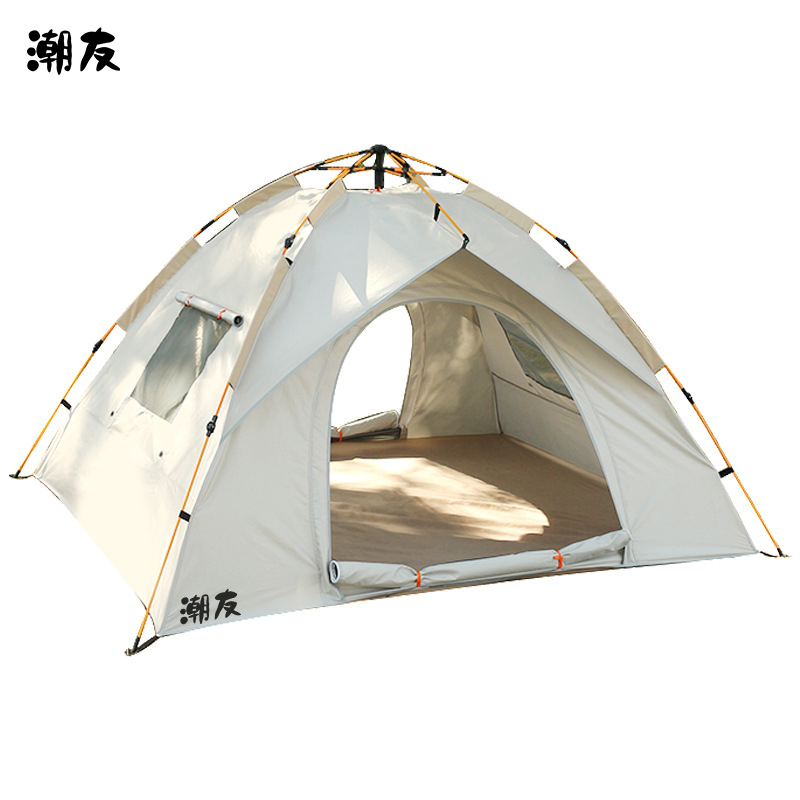 潮友大号双门双窗云雾灰帐篷CY-TZ1004（单位：件） 白色