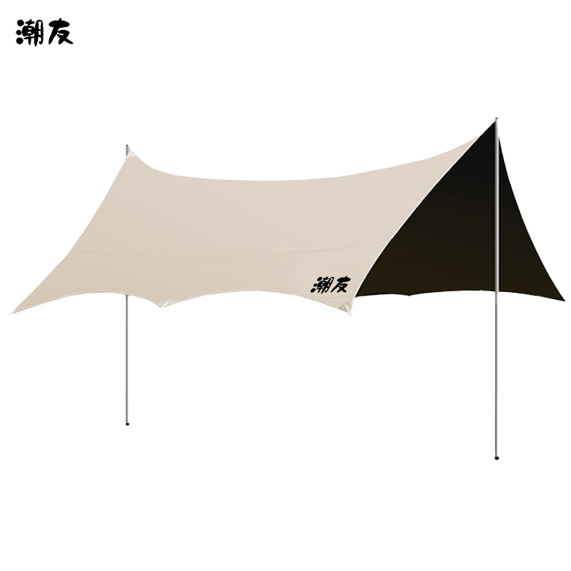 潮友蝶形黑胶天幕300*450CY-TZ1006（单位：件） 香槟色