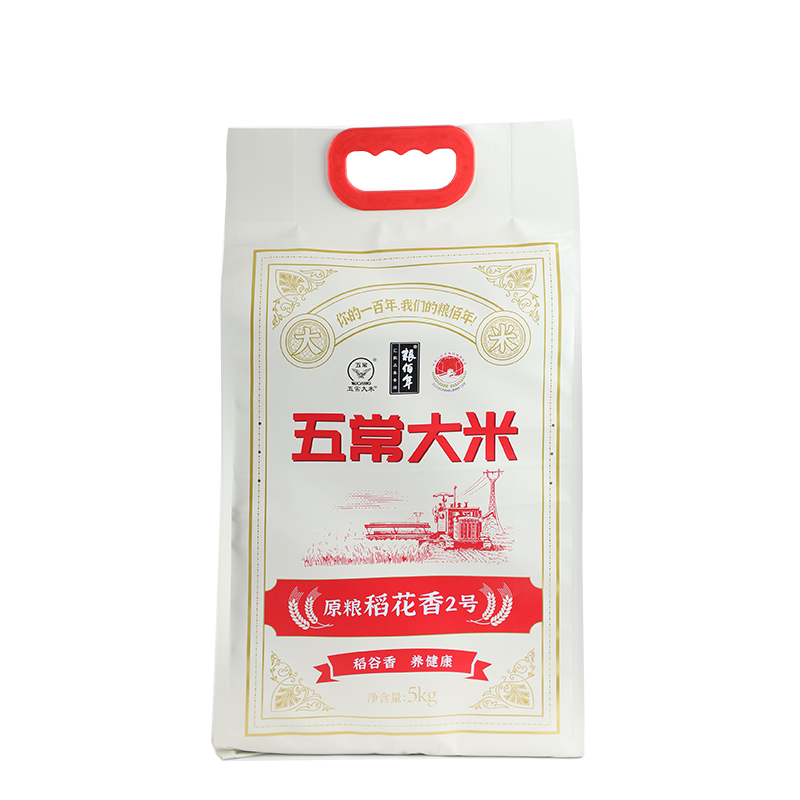 粮佰年  五常稻花香5kg  单位：袋 本白色