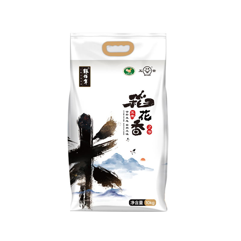 粮佰年  五常稻花香2号大米10kg 单位：袋 本白色