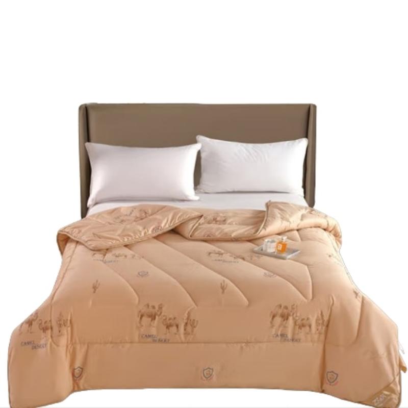 紫韵 经典暖绒驼毛被ZY-BD1110（单位：床） 香槟色