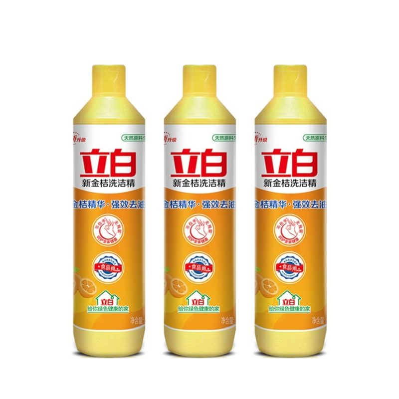 立白金桔洗洁精408g*3瓶 混色
