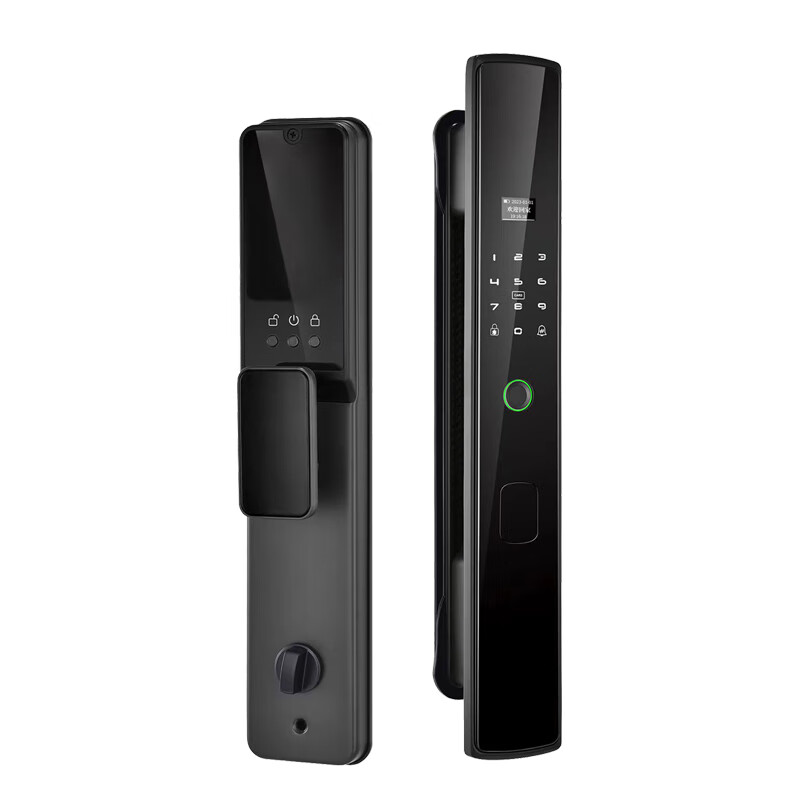 UURMI(悠米)2023新品德国悠米智能门锁 UL5 C级锁芯指纹锁家用门锁 防盗门锁电子锁密 套 曜石黑