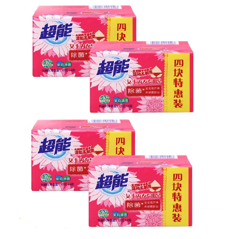 超能女士内衣专用皂101g*4*（4组装） 山茶花