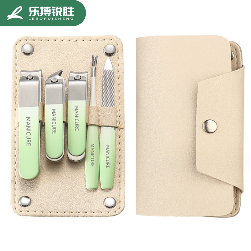 乐搏锐胜 RS-TZ502 5件套 指甲剪套装 绿色（单位：套）